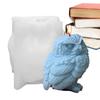 3D Owl Silicone Molds Easy Release Owl Candle Soap Mold Silicone Owl Mold For Chocolate Candy Cake Decor Candle Soap Clay