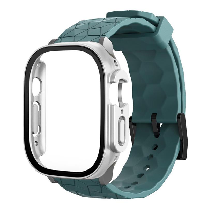 

Корпус + Ремешок Для apple watch Ремешок 44мм 45мм 49мм 41мм 40мм Футбольный узор correa Браслет iwatch 3/4/5/6/SE/7/8/9/ULTRA 45mm