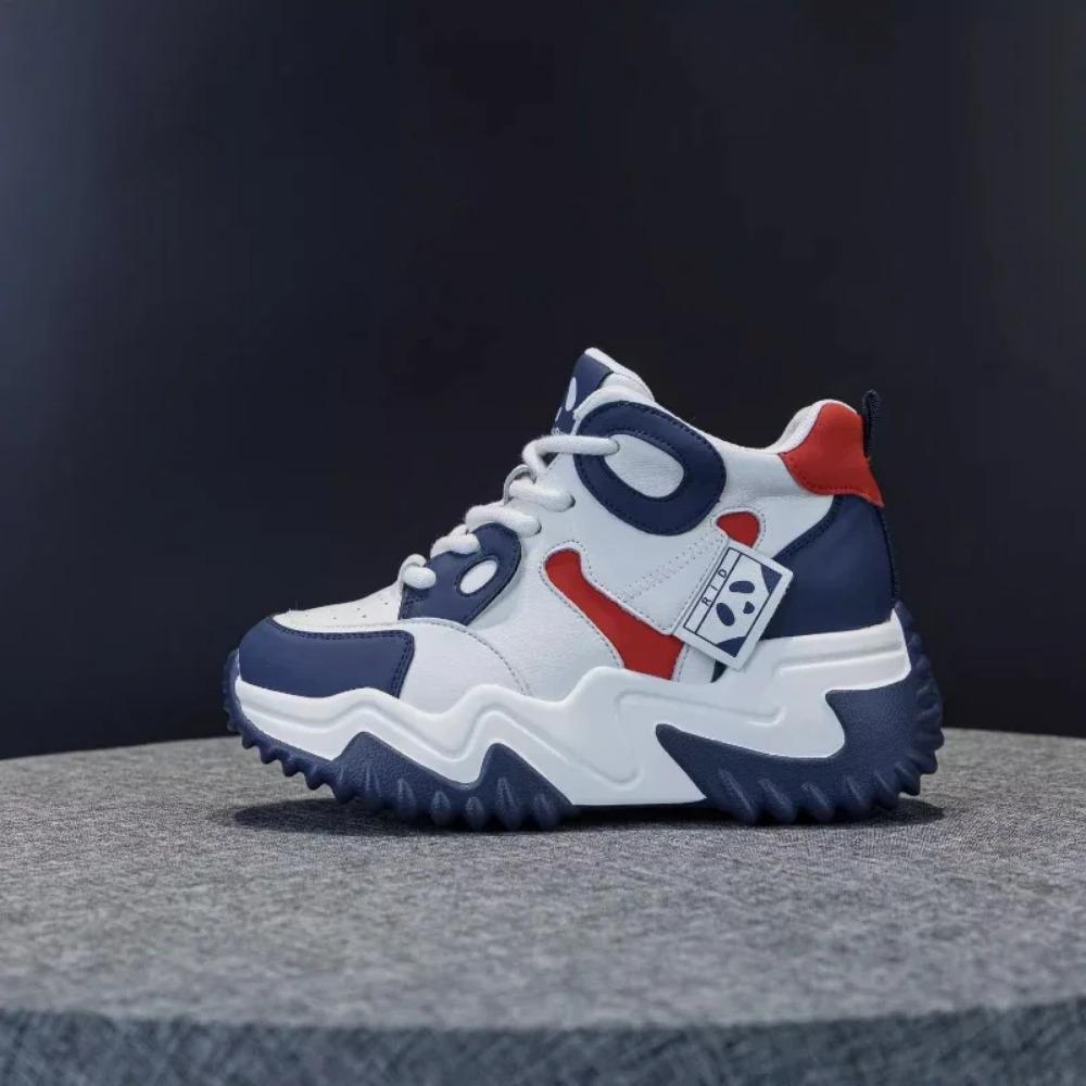 Fashion Casual Platform Sport Shoes for Women Lace Up Thick Soled Sneakers Ladies Heighten Casual Shoes Woman Chaussure Femme