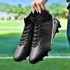 Boys High-Top Non-Slip Football Cleats - Breathable, Comfy, Professional Soccer Shoes with Spikes for All-Season Training and Competition