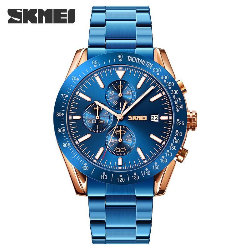 Moment Beauty Fashion Business Multifunctional Mechanical Wind Watch Male Student Waterproof Steel Belt Quartz Watch