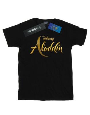 Tricou din bumbac pentru fete cu logo-ul filmului Aladdin