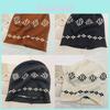 Knitted Beanie Hat For Women With Floral Pattern And Cold Weather Warmth Perfect For Autumn And Winter