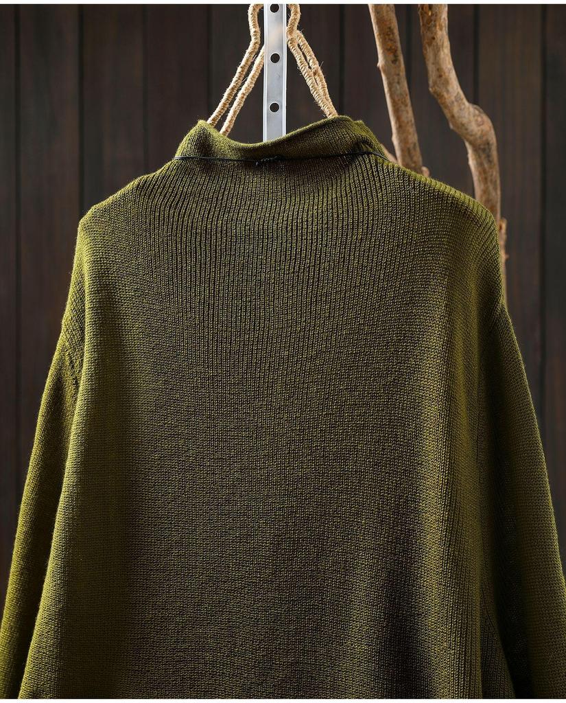 Women's Retro Color Block Striped Knit Sweater, Autumn 2025: Half High Neck, Long Sleeve Wool Pullover