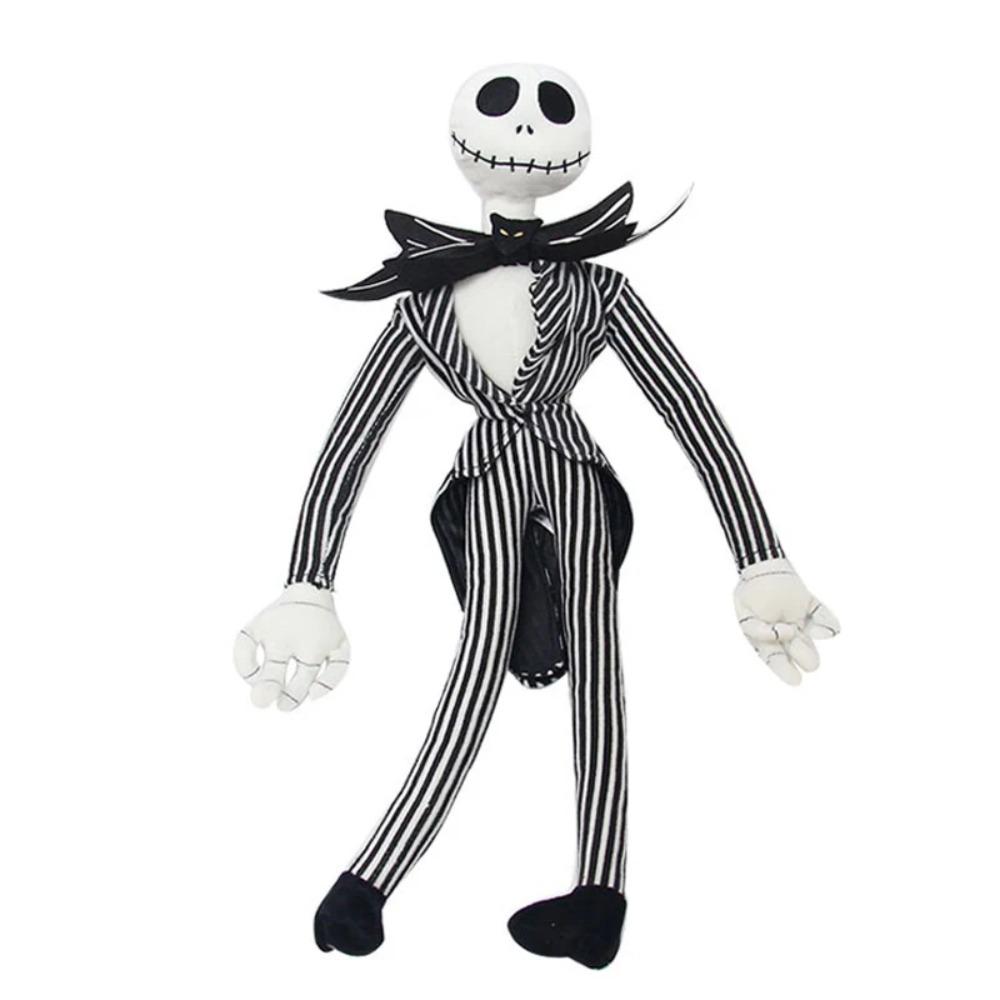 25cm Cartoon Anime Halloween The Nightmare Before Christmas Horror Pumpkin Skeleton Composite Plush Doll Toy Children Kids Gift