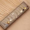 Elegant Minimalist Pendant Necklace Women Copper Alloy Chain With Textured Design Lightweight Versatile Daily Wear
