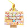 Small Gift 26 Key Keyboard Keychain 26 Key Button Fidget Toy Mini Keyboard Pendant  Children's Bag