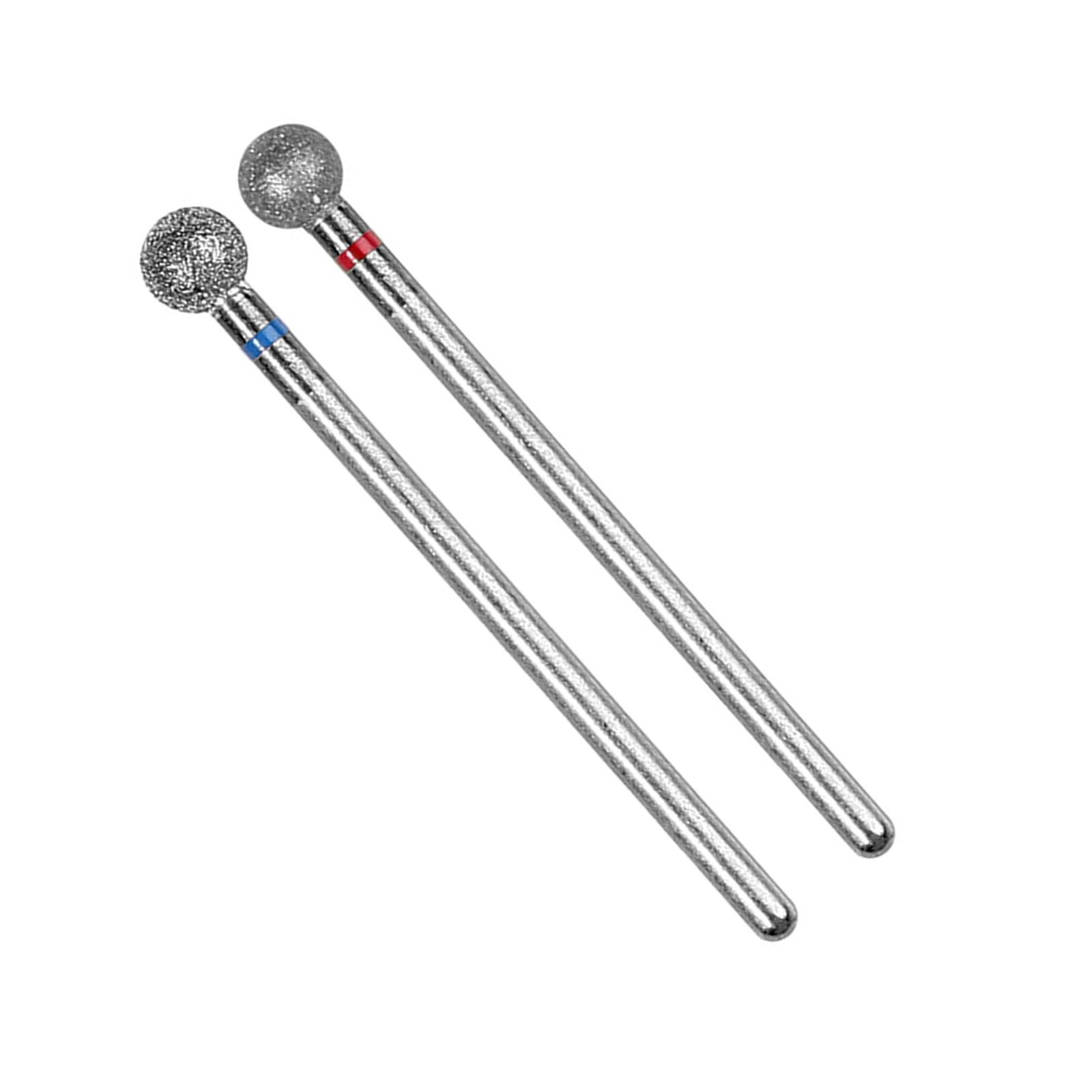 

2 шт. 5 мм Шаровидные фрезы для ногтей Аксессуары для нейл-арта для профессионального и DIY маникюра Полировка и уход за кутикулой