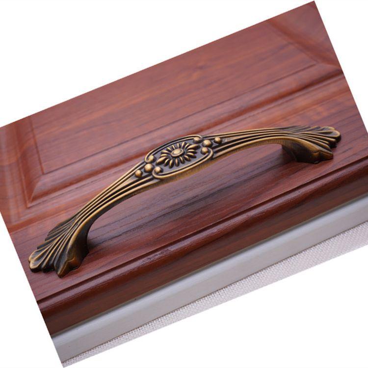Vintage Zinc Cabinet Door Handle Drawer Kitchen Cabinet Furniture Hardware Handle