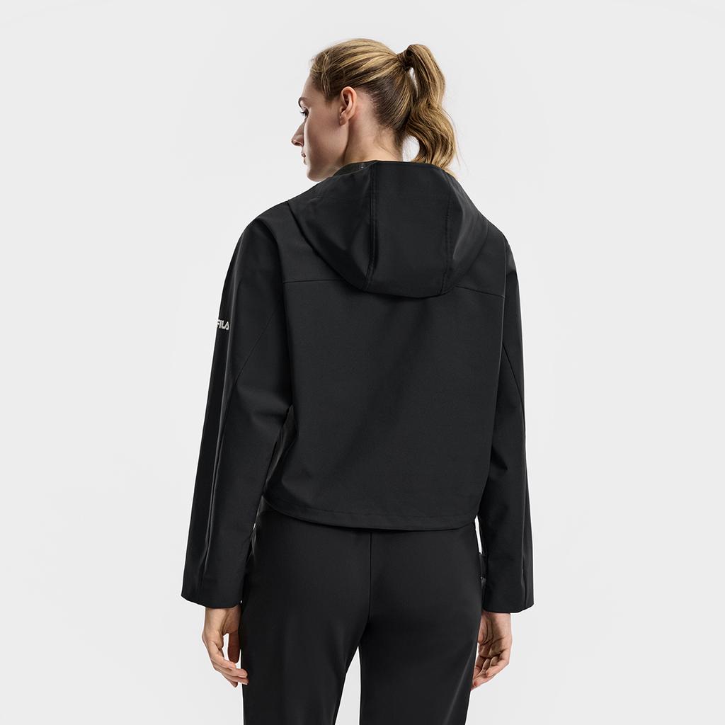 Fila Fitness Series Minimalist Fashion Classic Sports Training Casual Comfortable Versatile Short Loose Hooded Woven Jacket A11W611705FBK