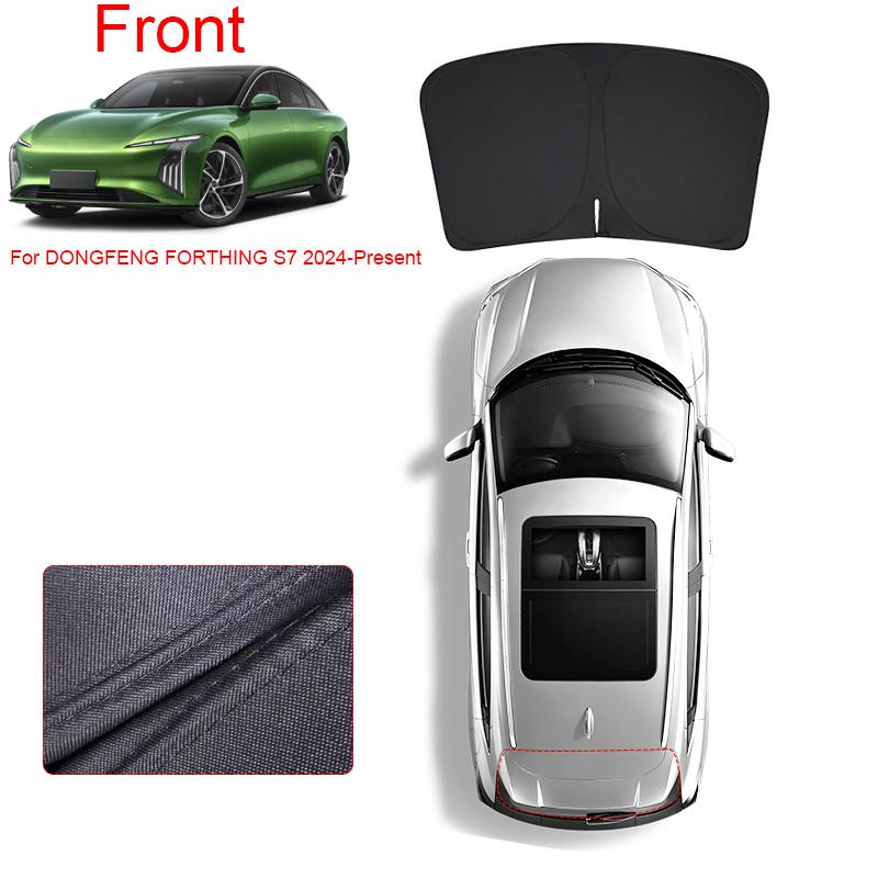 Car Black Window Privacy Sunshade For DONGFENG FORTHING S7 2024-2026 Anti-UV Heat Insulation Protect Cover Interior Accessory