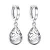 Silver-Plated Moonlight Cat's Eye Earrings: Exquisite Dangle and Stud Designs for Women