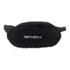 Polar Fleece Polyurethane Fanny Pack Unisex Black JABL0749