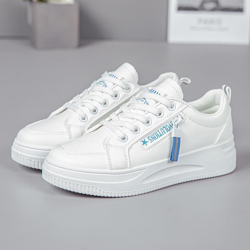 [Customization] Thick-soled Little White Shoes for Women's Spring 2025 New Leather Board Shoes Versatile and Popular Casual Sports Women's Shoes