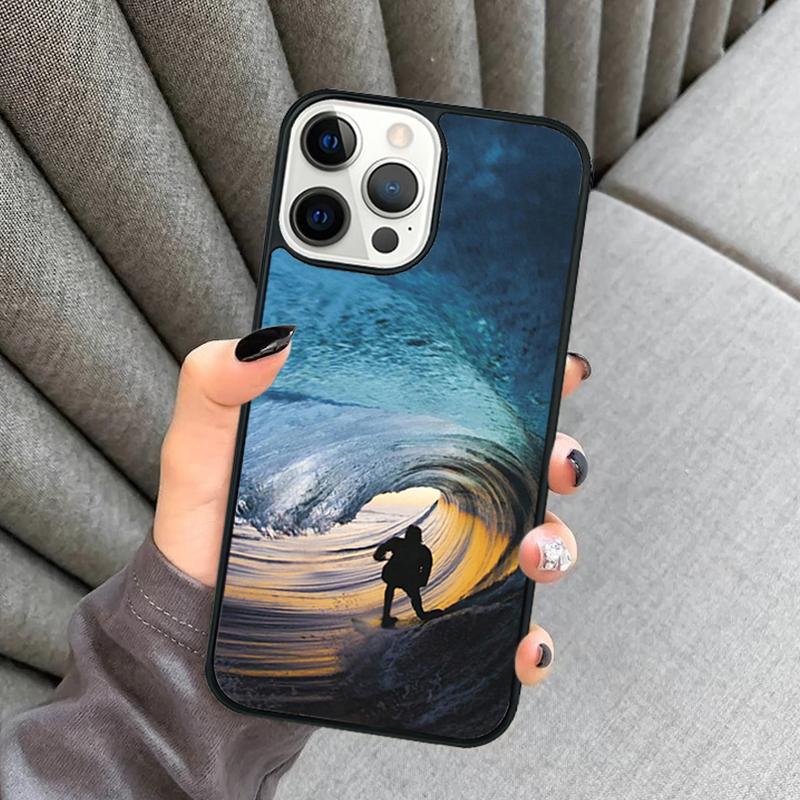 California Surfing Waves Phone Case For iPhone 17 Air 16 16e 15 13 14 Pro Max 11 12 Plus 2022 MAX Shell Cover Coque