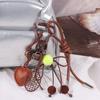 Ins Style Tennis Keychain Backpack Decor Korean Charm Rope Keyring  Women Girl