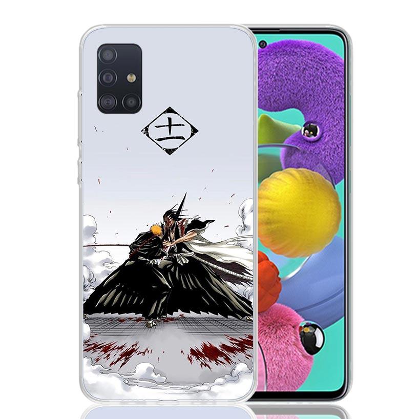 Zaraki Kenpachi Bleach Phone Case For Samsung Galaxy A52 A32 A22 A12 A02S A50S A30S A51 A31 AA71 Note 20 Ultra 10 S10 Plus Galax
