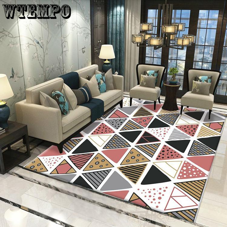 

Living Room Carpet Bedroom Vintage Bedside Carpet Sofa Coffee Table Bedside Carpet Large Area Floor Mat 80*120cm
