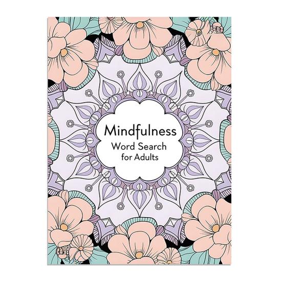 Kniha hledání slov mindfulness pro dospělé Relaxační kniha puzzle pro úlevu od stresu a úzkosti Uklidňující hádanky hledání slov pro udržení vaší mysli v klidu