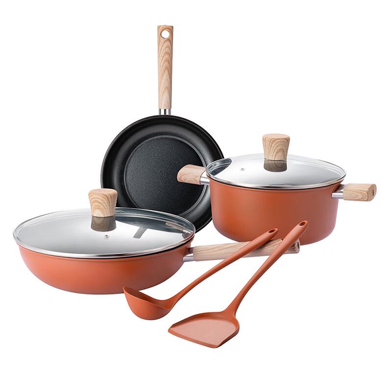 DESLON Hongyun Non-stick Ceramic 5-Piece Cookware Set