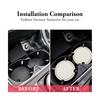 Non-slip Car Water Cup Pad Luminous Car Coaster Pad Mat Cup Bottle Holder Rhinestone Rubber Pad Mat Car Styling Accessories
