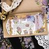 Autocollant Doré Estampé Infeel.Me: Fleurs Rétro Quatre Saisons pour Collage DIY