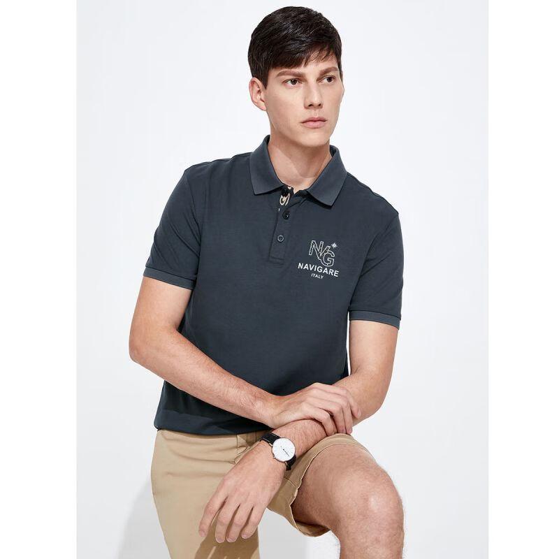 Navikeir Men's Summer Short-Sleeve Polo Shirt