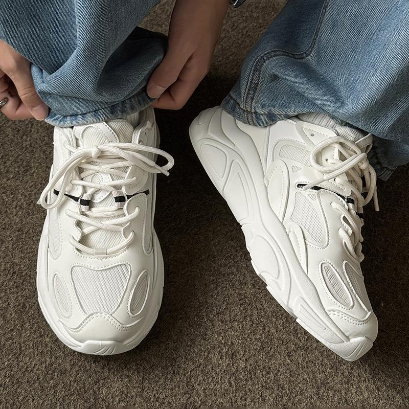 Herrenschuhe Plateau Dad Shoes atmungsaktive Freizeitsneaker Studentenschuhe