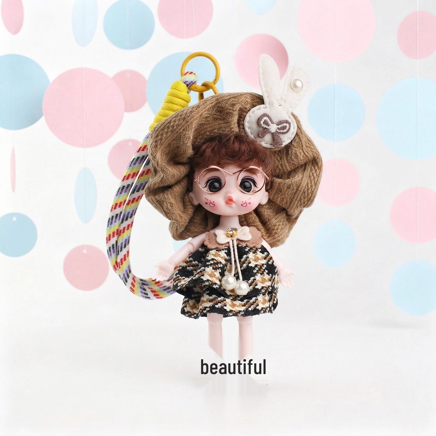 Lolita Fen Fashion Doll Skirt Charm Keychain