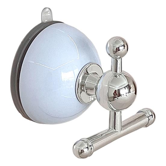 Yousheng Suction Cup Hook Reinforced Suction Cup Base Easy Installation Removable Suction Hanger Heavy-Duty Support Hook