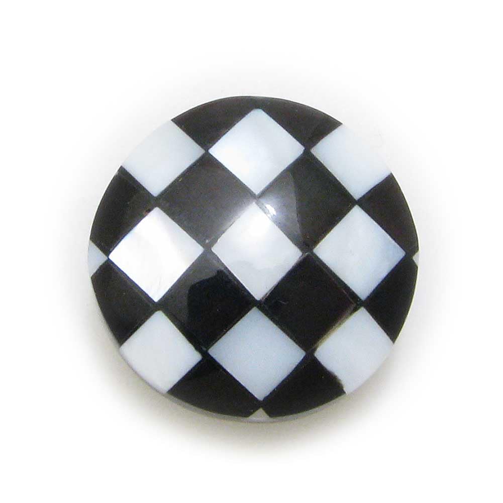 

Shell obi clasp, round, simple, small, checkerboard pattern, Japanese accessory, yukata (kimono sash) ks57010