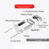 2Pcs Pressure Mounted Baby Gate Banister Adapter Hardware Mounted Retractable Stairway Pet Gate Adapter No-Drill Mounting