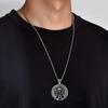 Gothic Punk Girl Prayer Pendant Necklace: Niche Design, Dark Style, Heavy Industry Influence