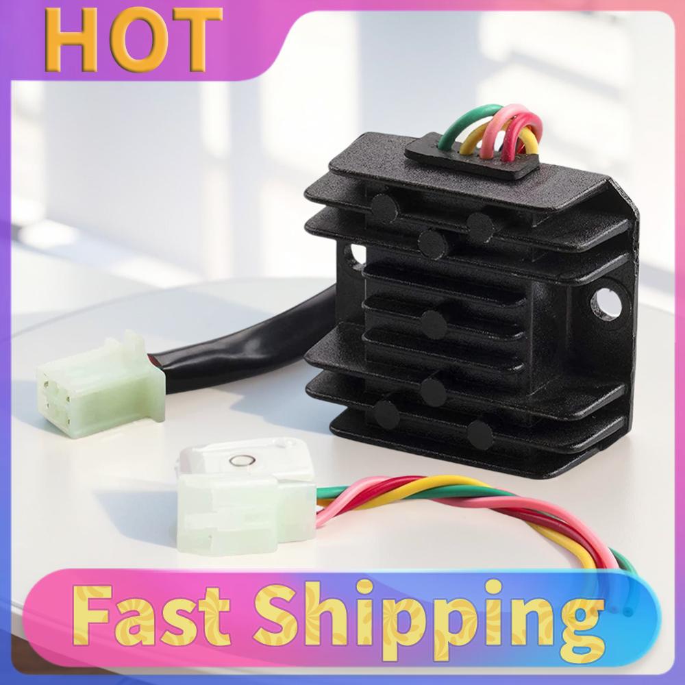 4 Wires Voltage Regulator Rectifier Current Rectifier Motorcycle Regulator Rectifier for ATV GY6 CG125-250CC Scooter SSR 125