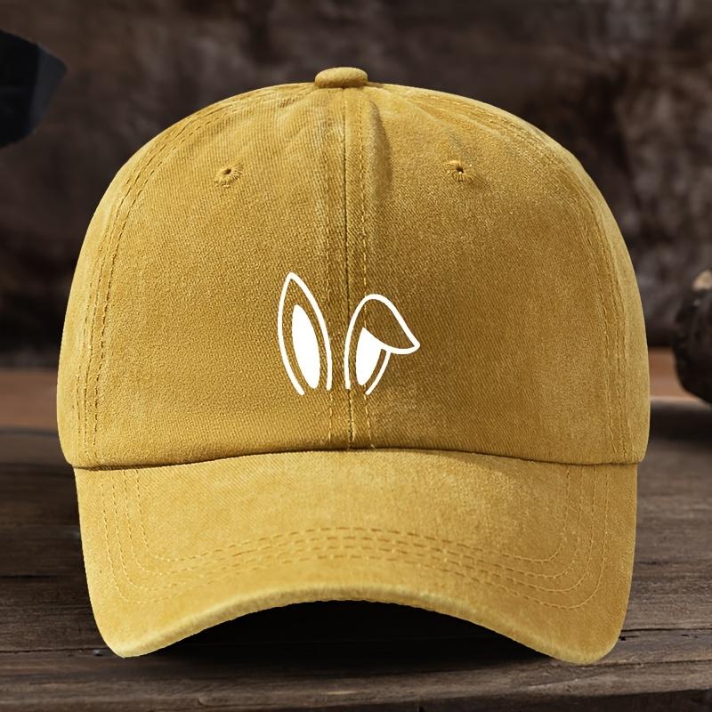 Fun Rabbit Ears Print Baseball Hat Unisex Outdoor Fashion Versatile Peaked Hat Trend