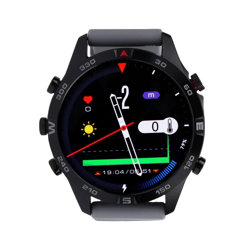 Men Dive Watch Smartwatch 100M Waterproofing Professional Diving Sports Wrist Watch for Swimming Hiking with Depth Sensor Barometer