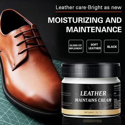 100g Leather Maintenance Cream Multi-purpose for Leather Pant Bag Shoes Furniture Car Seat Polishing Deep Nourishing Accessories