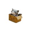 4PCS Mini Cute Landscape Cardboard Box Cat Ornaments Garden Kitten Statue Gift for Animal Miniature Figurines Home Decoration