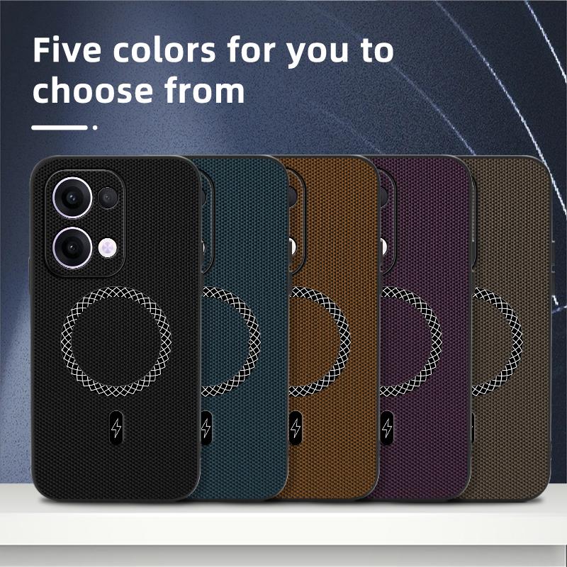 For Oppo Reno 13 Heavy Duty Shockproof Magnetic Phone Case For OPPO Reno 13 Pro Rugged Leather Texture Cover For OPPO Reno 13F