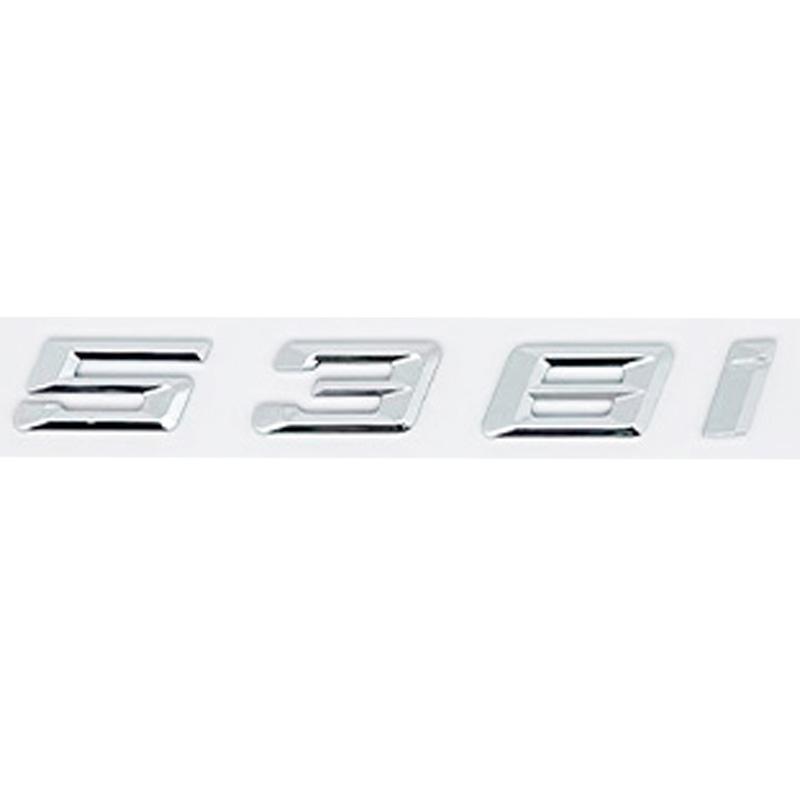 Car 3D ABS Trunk Letters Logo Badge Emblem Decal Sticker For BMW 5 series 520i 525i 528i 530i 535i 540i E39 E60 E61 F10 F11 G30