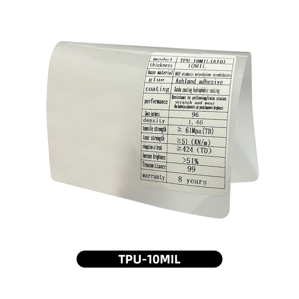 TPU Car Paint Protection Film - Transparent, Hydrophobic, Stain Resistant, Snow-Ready Full Car Cover