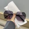 Sunglasses Polygon Sunscreen Shade Summer UV Protection Sunglasses Women's New Metal Frame