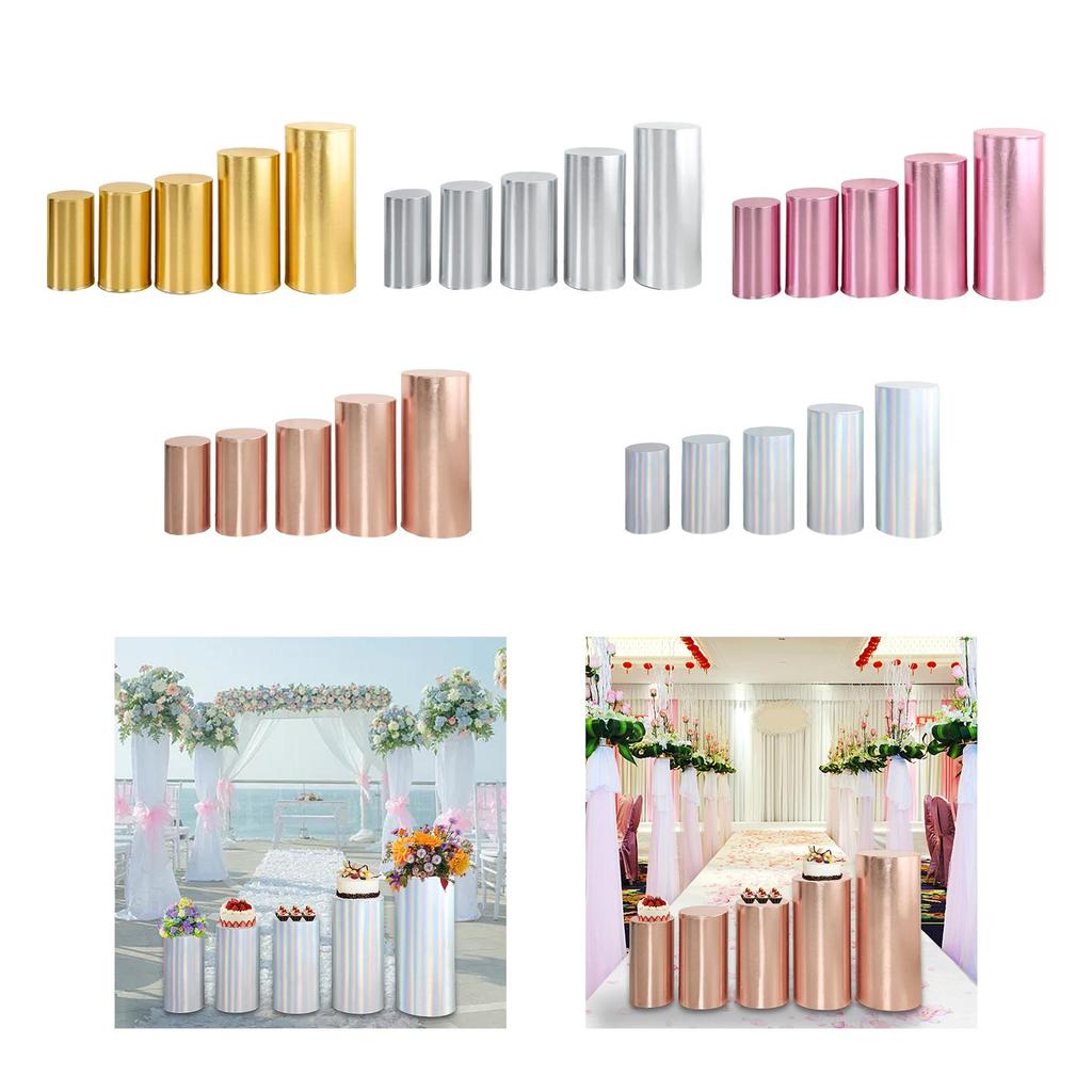 Elegant Cylinder Pedestal Stand Covers for Special Occasions