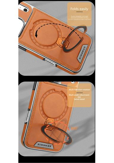 Magnetic Rotating Stand Protective Case for iPhone 16/15 Pro Max/17