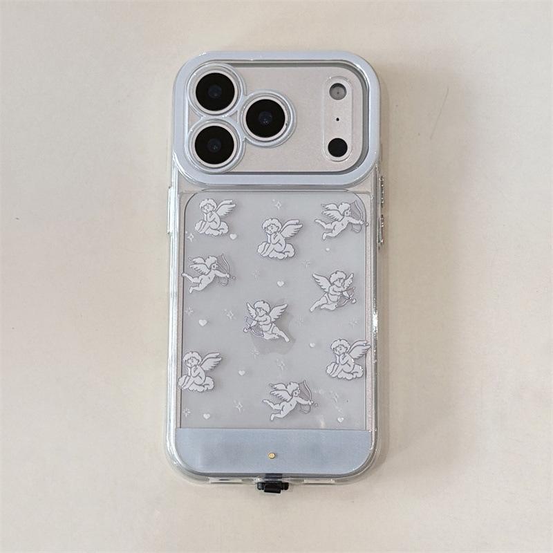 

Incoming flash Internet celebrity angel for iPhone17Promax mobile phone case voice-activated induction protection iPhone17