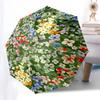 1PC Floral Pattern Umbrella-8-Rib Reinforced, Automatic Open, Lightweight & Durable, Fashion Accessory for Outdoor, Beach L0394