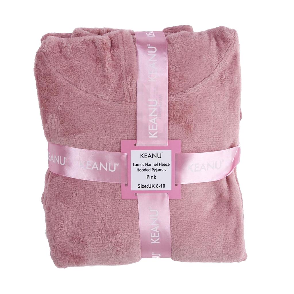 Keanu Womens/Ladies Zipped Long Pyjama Set