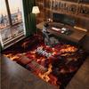 Tapis en Velours Cristal Personnalisé Slipknot, Tapis Doux Antidérapant avec Texte Nom Personnalisé pour Salon Chambre à Coucher