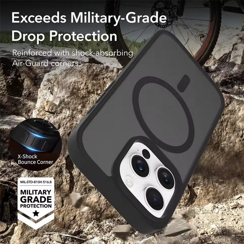 Magnetic for iPhone 16 Pro Case,with Soft Anti-Scratch Microfiber Lining Ultra,Shockproof Liquid Silicone Protective Phone Case