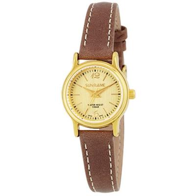 Zegarek Sun Flame Unisex MJL-FA03-BR okrągły brązowy analogowy